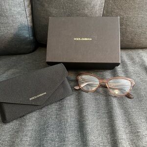 Dolce & Gabbana Elegant Fleur Caramel  Glasses DG3372